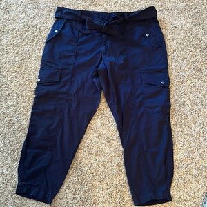 NWOT Lauren Ralph Lauren Navy Cargo Pants - size 22W